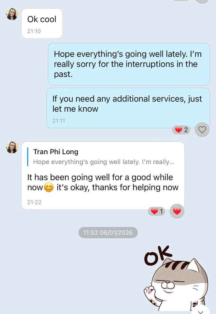 Phản hồi khách hàng 1